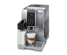 DeLonghi Dinamica ECAM 350.75.S Kaffeevollautomat mit Milchsystem, Cappuccino und Espresso und auf Knopfdruck, Digitaldisplay mit Klartext, 2-Tassen-Funktion, Großer 1,8 Liter Wassertank, silber