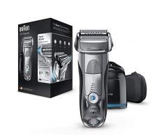 Braun Series 7 7790cc elektrische Rasierer, mit Reinigungs- und Ladestation, Reise-Etui, silber