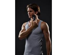 Panasonic Nass/Trocken-Rasierer ES-RT67 mit 3 Scherelementen, ausschiebbarem Langhaarschneider, 5-stufige Akkuanzeige