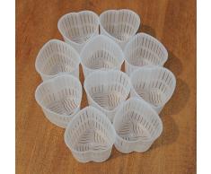 15 pz. Käseformen fuscelle Cheese Form 60 g Herzform Für die Produktion von Käse, Hüttenkäse, Tofu im Haus