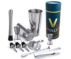 Vinekraft Cocktail Shaker Cocktail Set Boston Shaker Bar Set - 11 Stücke