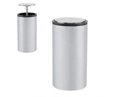 SALAMOPH Edelstahl Automatische Zahnstocher Halter Box Zahnstocherspender Container für Home Office Cafe Restaurant Dekoration Silber