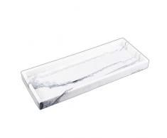 Monland Marmor Muster Ablage Harz Schmuck Display Platte Kreative Dessert Snack Kuchen Platte Restaurant Tablett Wei？