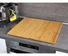 Herd Abdeckplatte Schneidebretter aus Bambus 2 Stück 50 x 28cm