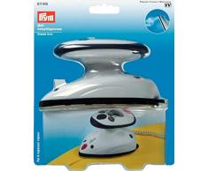 Prym Mini-Dampfbügeleisen -- Nur 420g -- Netzspannung umschaltbar | Kleines Reise-Bügeleisen, Trockenbügeleisen mit und ohne Dampf | Handlicher Dampf-Bügelautomat zum Nähen | Leichter Dampfglätter zum Bügeln