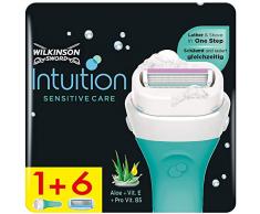 Wilkinson Sword Intuition Sensitive Care Damen Rasierer mit 6 Ersatzklingen