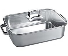 Bosch HEZ390011 Backofen- und Herdzubehör/Kochfeld / Bräter aus Edelstahl für Induktion