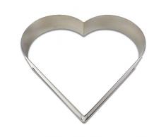 Schneider Backform Herz, 43 - 50cm, größenverstellbar, Kuchenform Backrahmen Tortenring