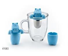 Tee-Ei Andrew Edelstahl, Silikon, in Geschenkbox Ø ca. 5 cm