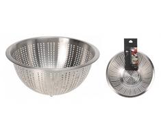 Sieb Edelstahl Abtropfsieb Siebschüssel Seiher 28cm Nudel Salat Obst Gemüse