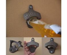 DarweirlueD Flaschenöffner aus Eisen, wandmontierbar, Barzubehör, Retro-Stil für Bar und Küche multi