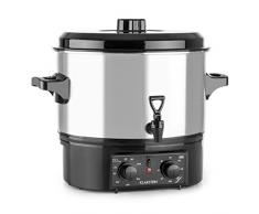 Klarstein Biggie Small - Einkochautomat, Einkochtopf, Einwecktopf, Glühweinautomat, elektrisch, 16L Kapazität, 2000 Watt, einstellbare Temperatur, Zeitschaltuhr bis 120 Minuten, silber