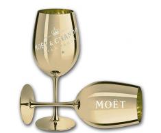 Moet & Chandon Champagne Champagner Glas Gläser Set - 2er Set Gold