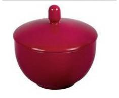 Ritzenhoff & Breker Doppio Zuckerdose, Zucker Dose, Vorratsdose, Geschirr, Porzellan, Rot, 9 cm, 517873