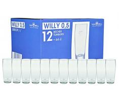 Van Well 12er Set Bierglas Willibecher 0,5l geeicht