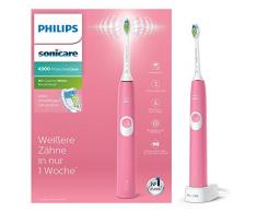 Philips Sonicare ProtectiveClean 4300 elektrische Zahnbürste HX6805/28 – Schallzahnbürste mit Clean-Putzprogramm, 2 Intensitäten, Andruckkontrolle & Timer – Pink