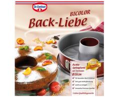 Dr. Oetker 2488 Springform à 28 cm mit Flach- & Rohrboden, Backform mit extra hohem Rand, runde Kuchenform mit zweifarbiger Antihaftbeschichtung (Farbe: Bordeaux/Grau), Menge: 1 Stück