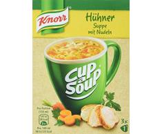 Knorr Cup a Soup Hühnersuppe mit Nudeln Instant Suppe 3 Tassen, 12er Pack (12x27gr)