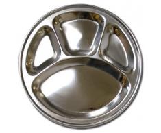 Ai-De-Chef Fondueteller aus Edelstahl mit 4-Fach Unterteilung