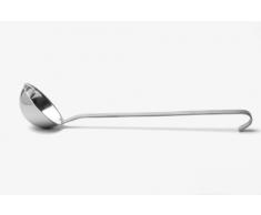 Weis Schöpfkelle 125 ml mit Gießrand, Edelstahl, Silber, 32 x 8 x 8 cm