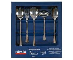 Nivella Vorlegebesteck 5tlg Servierbesteck Buffet Salat Saucenkelle Fleischgabel