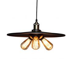 Amerikanische Retro-Esszimmer Kronleuchter drei Café einfache Esszimmer Eisen Pfanne Kronleuchter