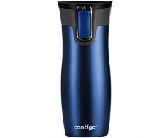 Contigo Thermobecher West Loop Autoseal, Edelstahl Isolierbecher, Reisebecher, Kaffebecher To Go, auslaufsicher, 100% dicht, hält bis zu 5h heiß/12h kalt, 470 ml, BPA frei, Monaco