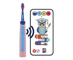Playbrush Smart Sonic, smarte elektrische Schallzahnbürste für Kinder mit interaktiver Spiele-App (Pink)