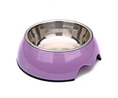 NYJ Melaminschüssel Edelstahl für Hunde und Katzen rutschfest (größe : S)