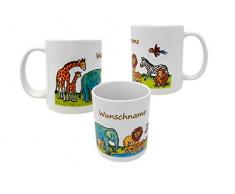 Zoo Kinder Tasse -personalisiert mit Name- Lutz Mauder Trinkbecher, Becher