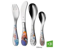 WMF Disney Frozen Kinderbesteck, 4-teilig, ab 3 Jahren, Cromargan Edelstahl poliert, spülmaschinengeeignet, farb- und lebensmittelecht