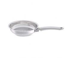 Fissler crispy steelux premium / Edelstahl-Pfanne (Ø 20 cm) Bratpfanne-unbeschichtet, krosses und fettarmes braten - alle Herdarten auch Induktion