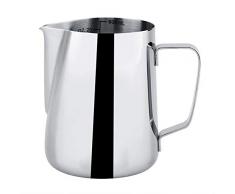 Milchaufschäumbecher, 600ml Edelstahl Messbecher Milchaufschäumbecher für Latte Coffee Art Kitchen Tool Aufschäumbecher