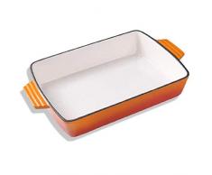 Gusseisenpfanne Emaillepfanne Binaural Square Backform Fischpfanne Küche Household Hotel