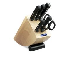Arcos Serie Universal - Geschenkbox KÃ¼chenmesser-Set 6 StÃ¼ck (5 Messer + 1 Schere) - Klinge Nitrum Edelstahl - HandGriff Polyoxymethilen (POM) - Kiefernholzblock