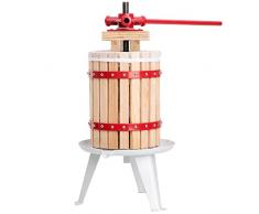TecTake Saftpresse Obstpresse mechanische Presse inklusive Pressnetz - Diverse Größen - (6 Liter | Nr. 402018)