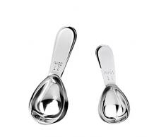 luckything 2 Stück Kaffeemaßlöffel Aus Edelstahl Dosierlöffel, Messlöffel Kaffeelöffel Edelstahl Kaffee Scoop Set, 15 ml & 30 ml Durable Multifunktionale Für Kaffeepulver, Tee, Mehl