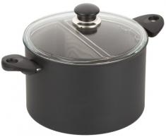 BALLARINI ATSP15 Pastatopf mit 2 Einsätzen und Glasdeckel 24 cm