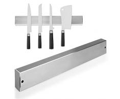 Thingles® Messerhalter Magnetisch aus Edelstahl – Selbstklebend oder Wand-Montage, Magnetische Messerleiste 30 cm, Messerhalterung