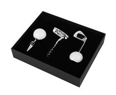 VGEBY Golf Flaschenöffner Set, Golf Shaped Beer Weinkorkenöffner Zinklegierung Flaschenöffner Küchenwerkzeug mit Weinflaschenverschluss