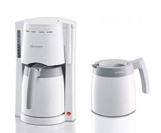 SEVERIN Kaffeemaschine, Für gemahlenen Filterkaffee, 8 Tassen, Inkl. 2 Thermokannen, KA 9233, Weiß