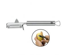 WMF Profi Plus Kartoffelschäler mit Pendelklinge 19 cm, Pendelschäler einschneidig, Cromargan Edelstahl teilmattiert, spülmaschinengeeignet