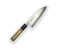 SXLH-014 Honkiyotsuna Deba Messer - (Yasuki) Aogami super, blauer Papier-Stahl - Hoher Kohlenstoff Stahl & Magnolie Griff, Klinge 150 mm