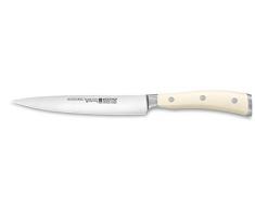Wüsthof Filiermesser, Classic Ikon Crème (4556-6), flexible Klinge 16 cm, geschmiedet, Filetiermesser für Fisch, Fleisch und Obst, weißer Griff
