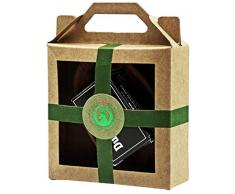 Geschenkset mini grün - Dudu Osun® classic 25g und Olivenholzschale