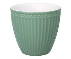 GreenGate - Latte Cup - Kaffeebecher - Becher - Alice - Keramik - Dusty Green/Rauch grün - 300 ml