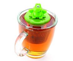 Joie Tee-Ei Frosch, Edelstahl, Grün/Silber, 5 x 5 x 10 cm