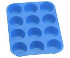 12er Extra Große Muffin & Cupcake Backform aus Silikon 32 x 25 cm Grün STAR-LINE® mit guter Antihaftbeschichtung, Back-form Muffin-förmchen