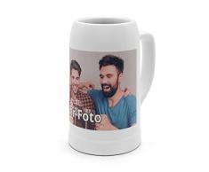 printplanet® - Bierkrug mit Foto Bedrucken - Krug Personalisieren - Humpen mit eigenem Motiv selbst gestalten (Maßkrug 1 L)