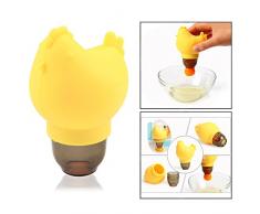 OFKPO Eigelbtrenner,Silikon Eigelb und Eiweiß Separator Eiertrenner(Gelb)